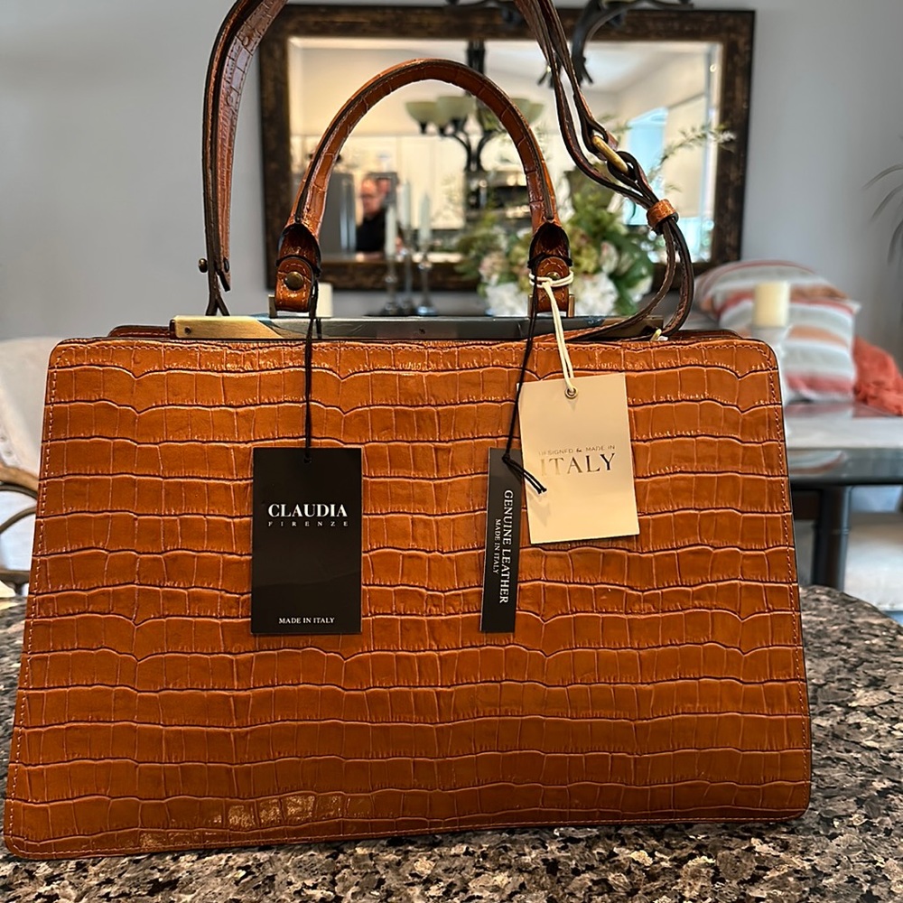 Claudia Firenze Bag …genuine leather… brand new with tags …Made in Italy